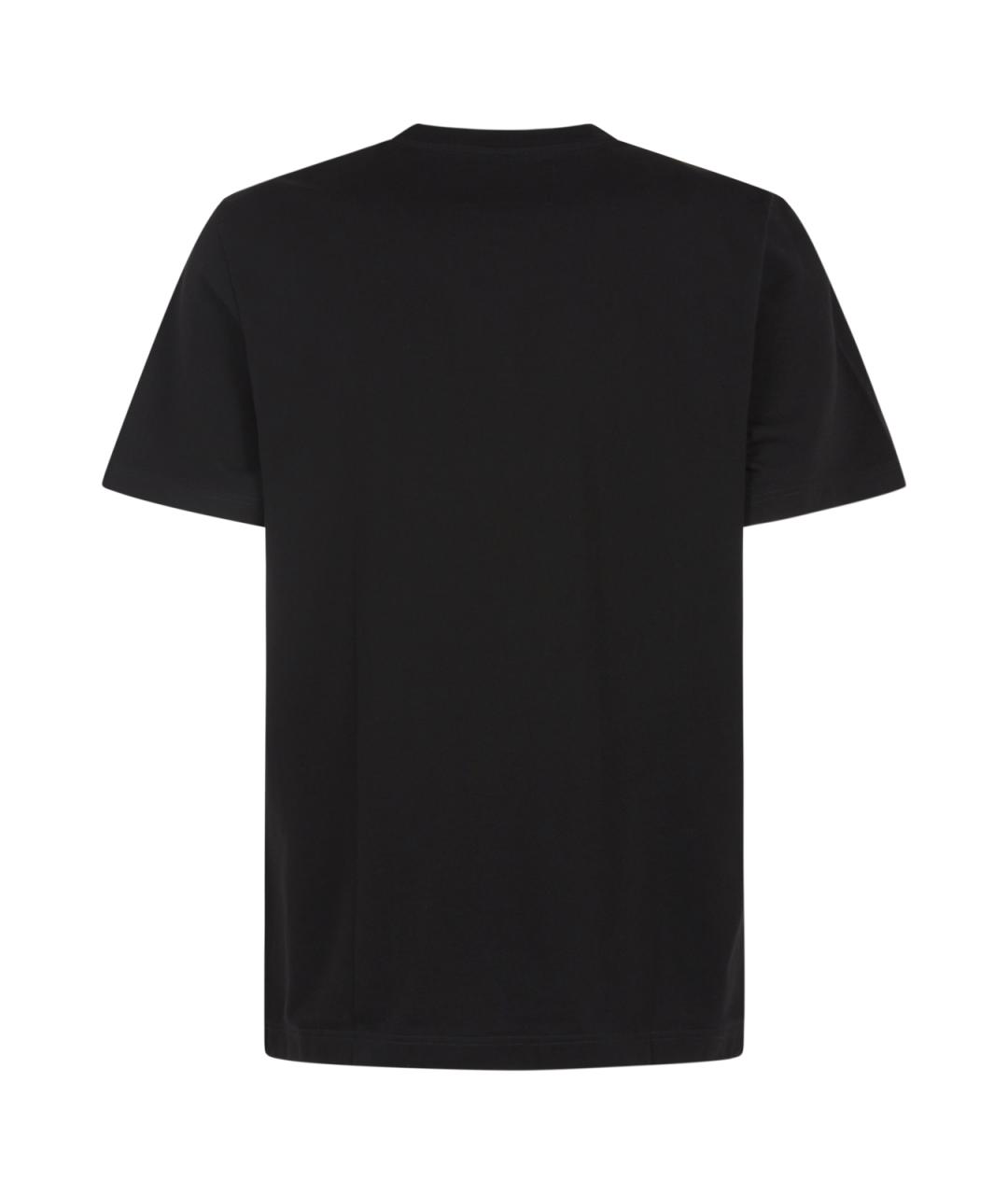 GOLDEN GOOSE DELUXE BRAND Черная хлопковая футболка, фото 2