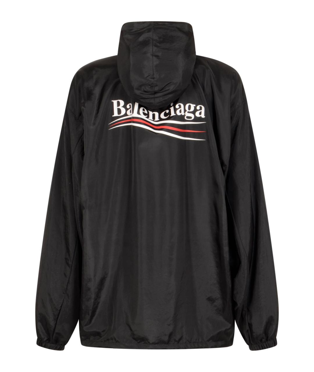 BALENCIAGA Черная полиэстеровая куртка, фото 2