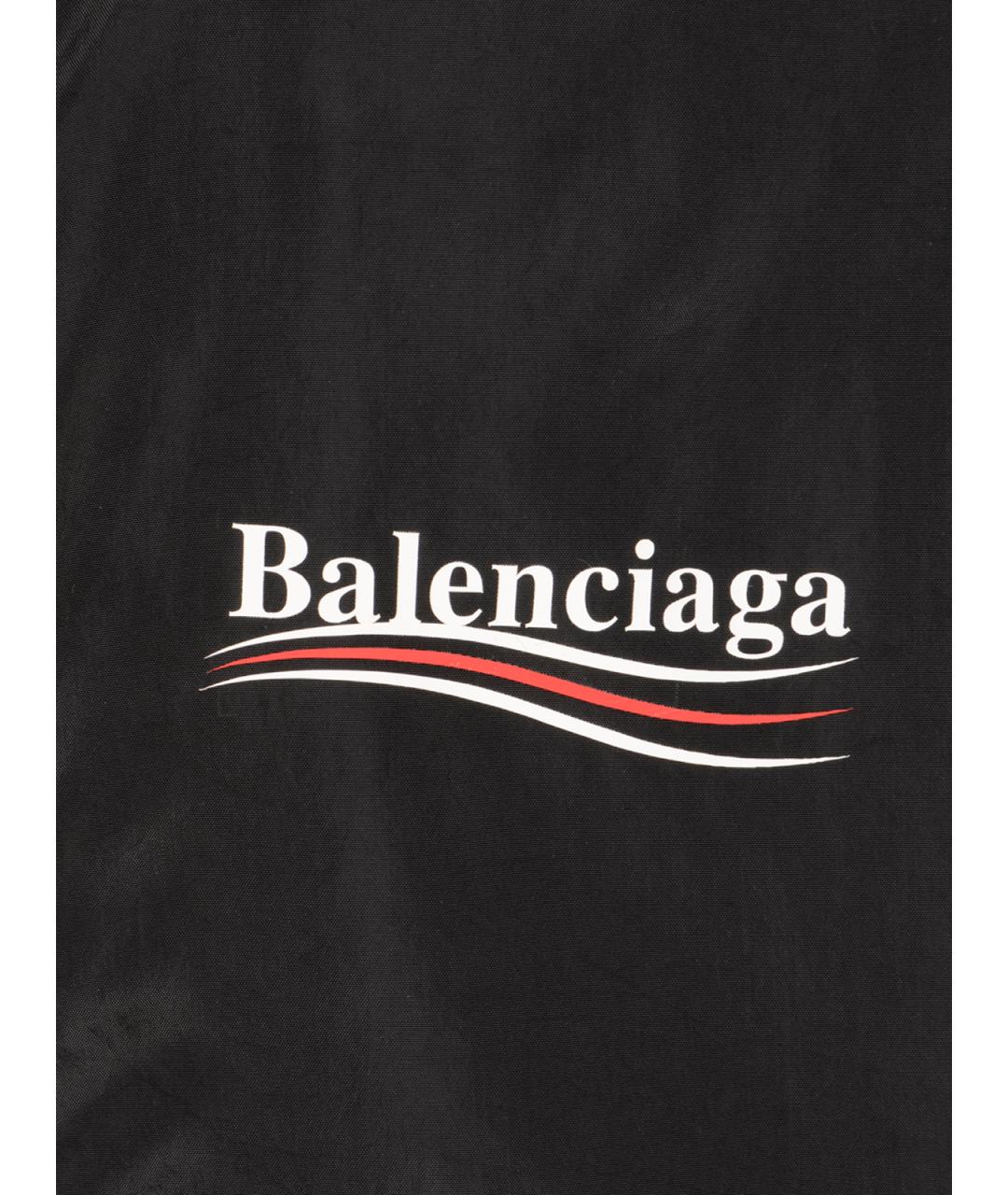 BALENCIAGA Черная полиэстеровая куртка, фото 3