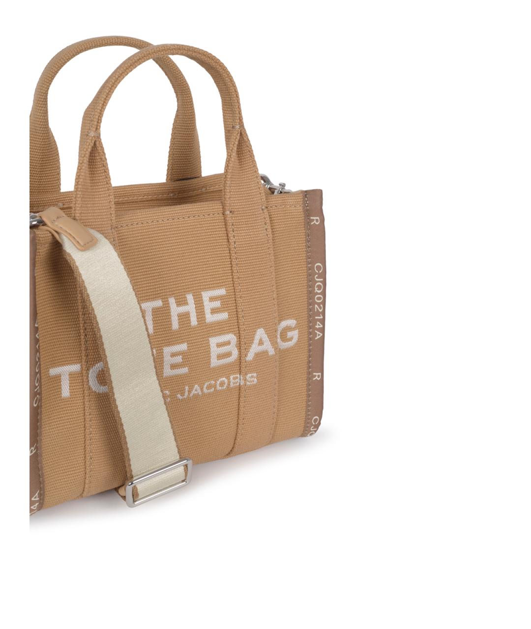 MARC JACOBS Бежевая тканевая сумка тоут, фото 4