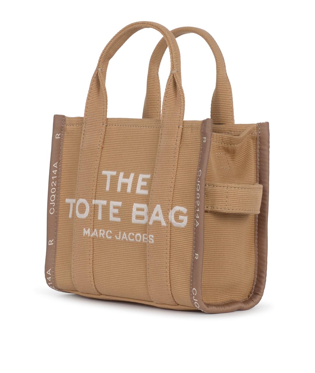 MARC JACOBS Бежевая тканевая сумка тоут, фото 2