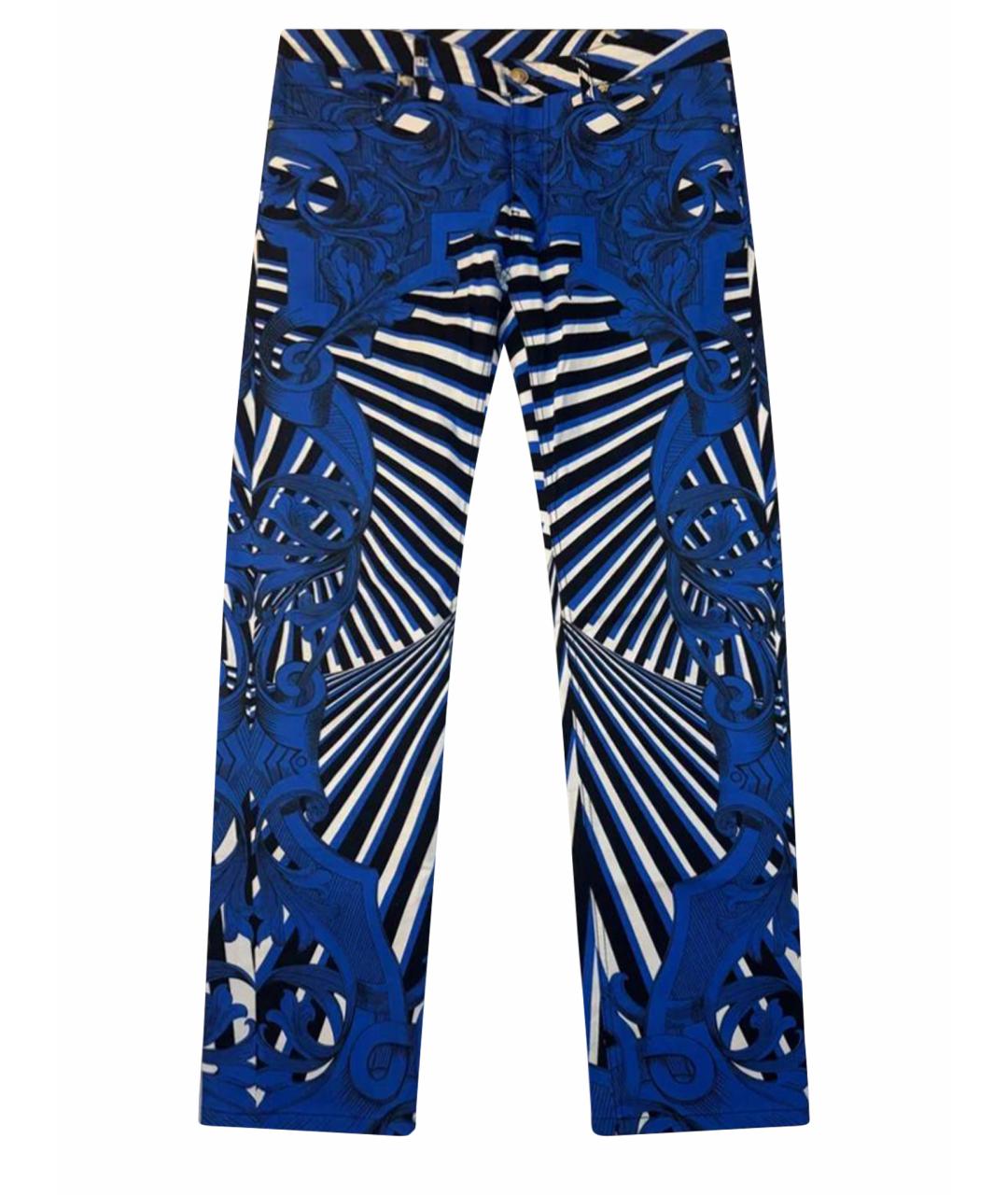 VERSACE Синие хлопковые джинсы, фото 1