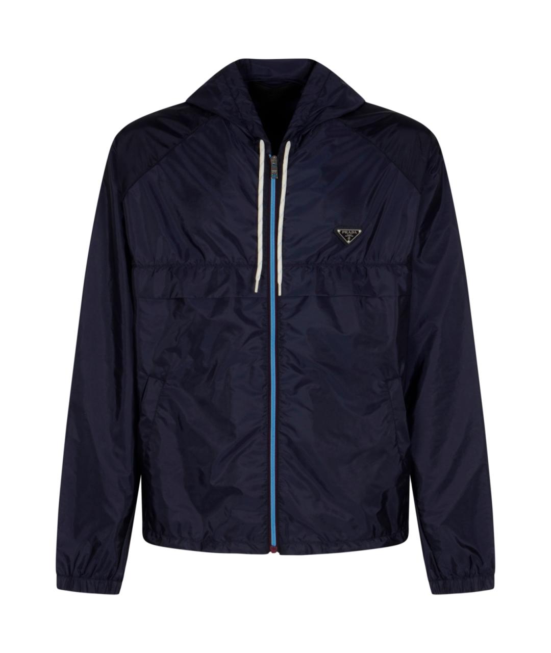 PRADA Синяя полиамидовая куртка, фото 1