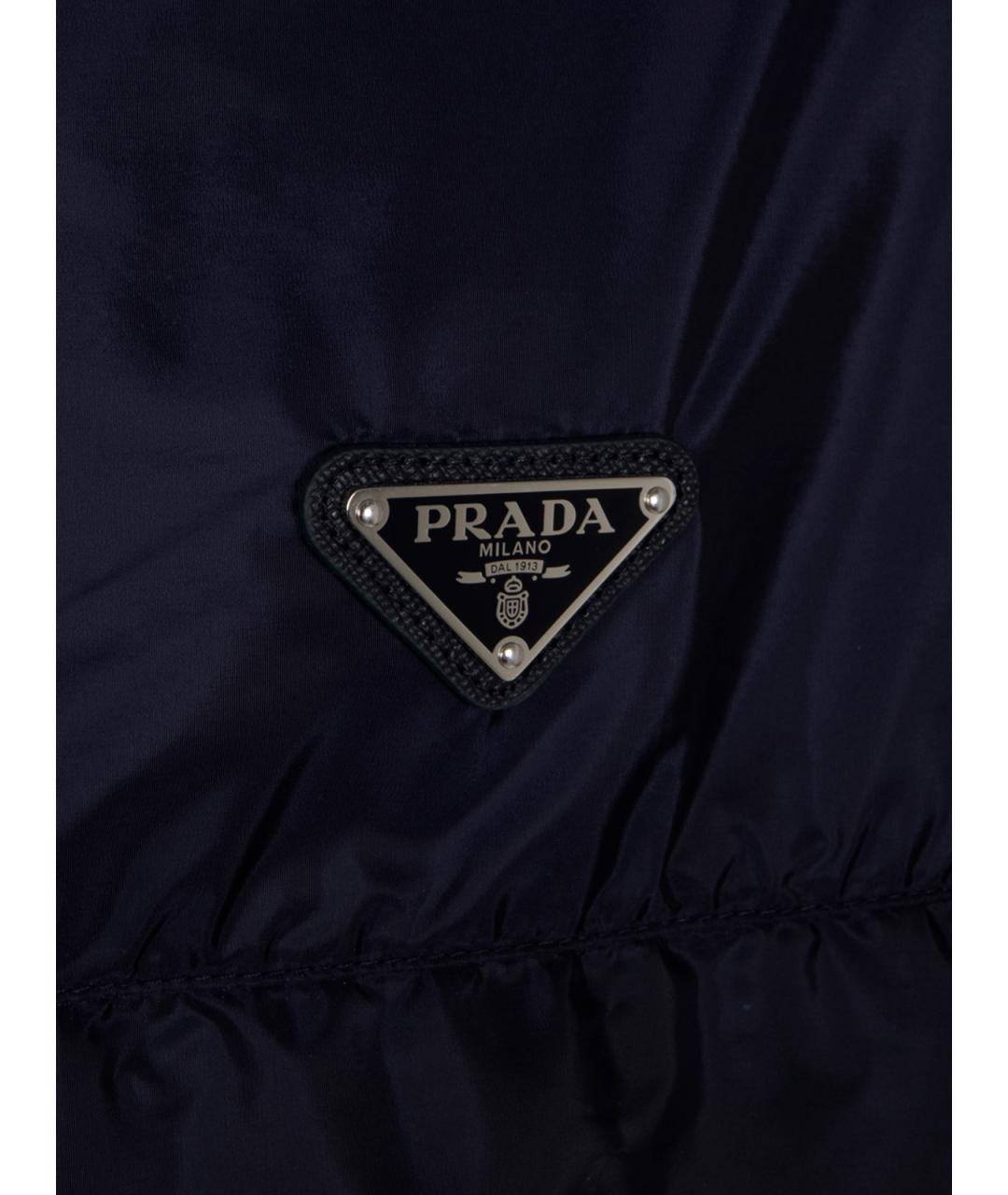 PRADA Синяя полиамидовая куртка, фото 3