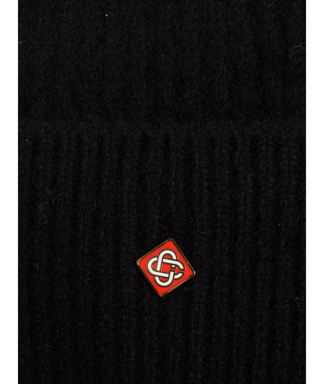 CASABLANCA Черная шерстяная шапка, фото 3