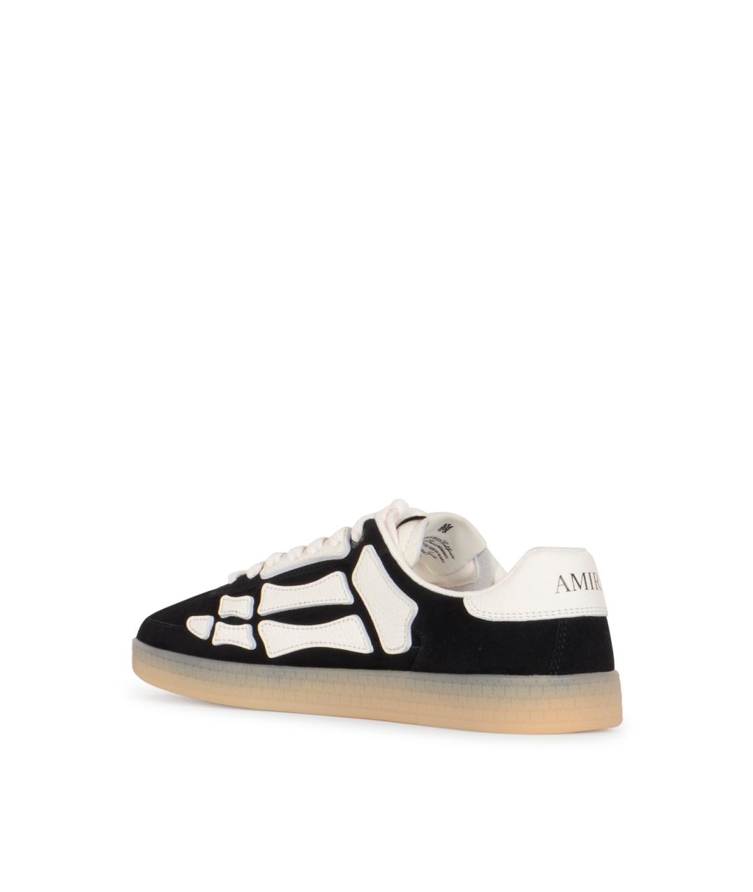 AMIRI Черные замшевые низкие кроссовки / кеды, фото 3