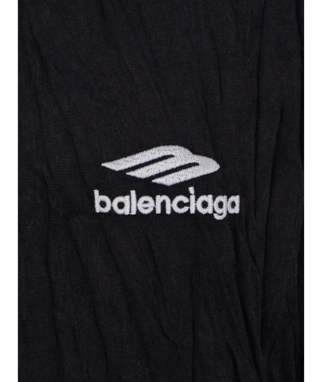 BALENCIAGA Черная полиэстеровая куртка, фото 3