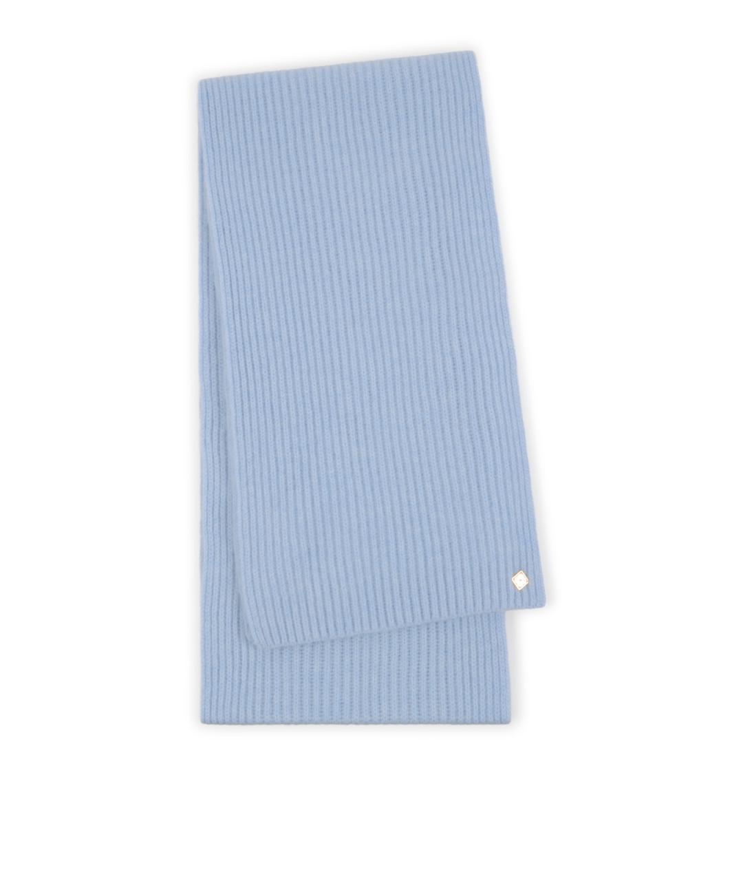 CASABLANCA Голубой шерстяной шарф, фото 1