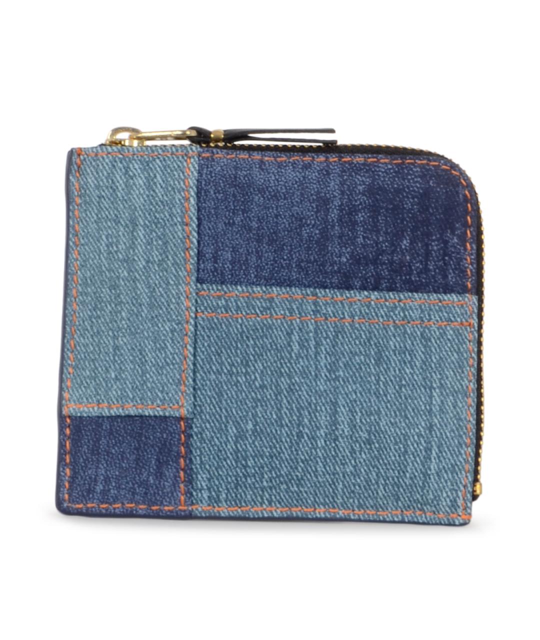 COMME DES GARÇONS WALLET Синий кожаный кошелек, фото 1