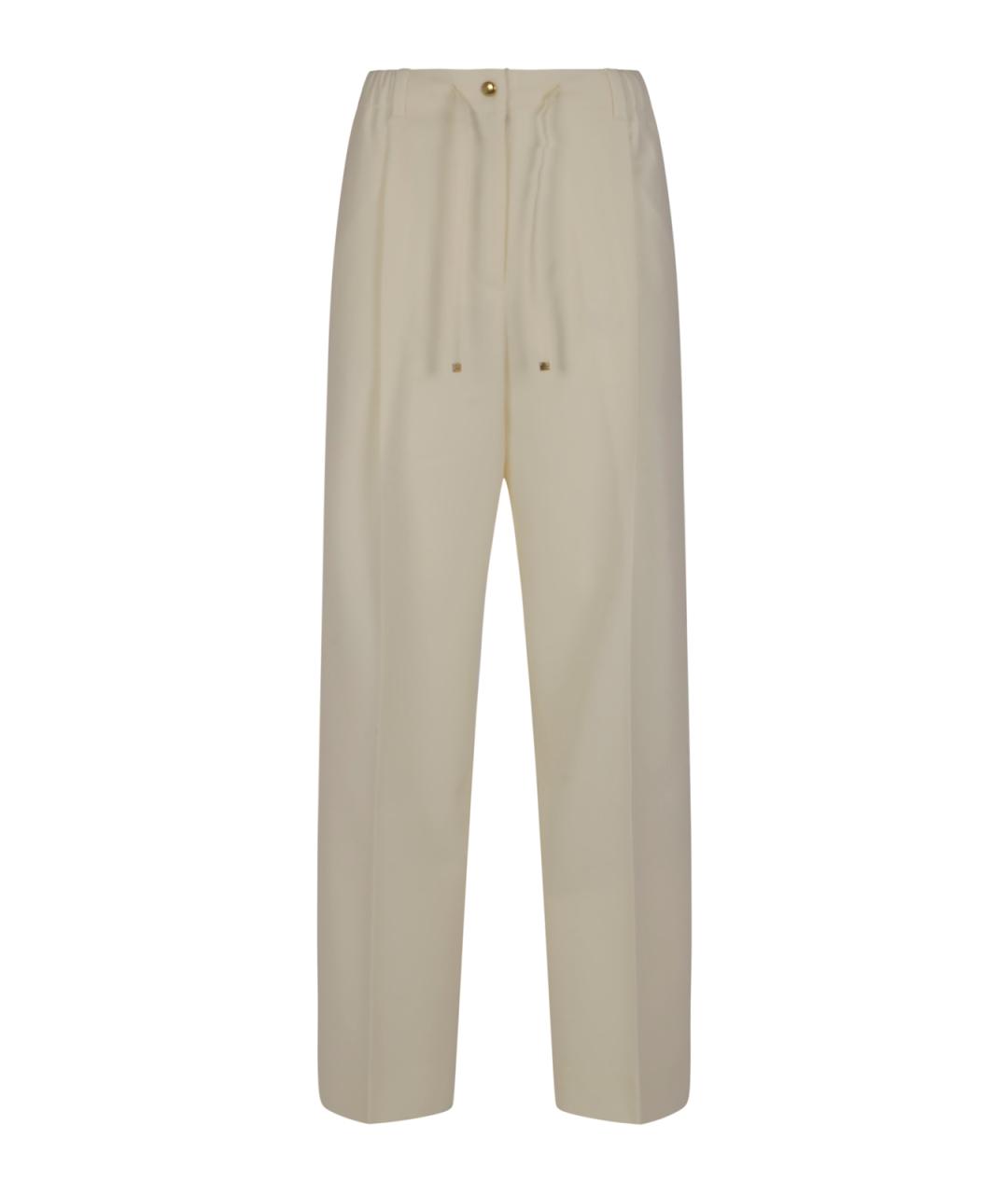 MONCLER Белые прямые брюки, фото 1