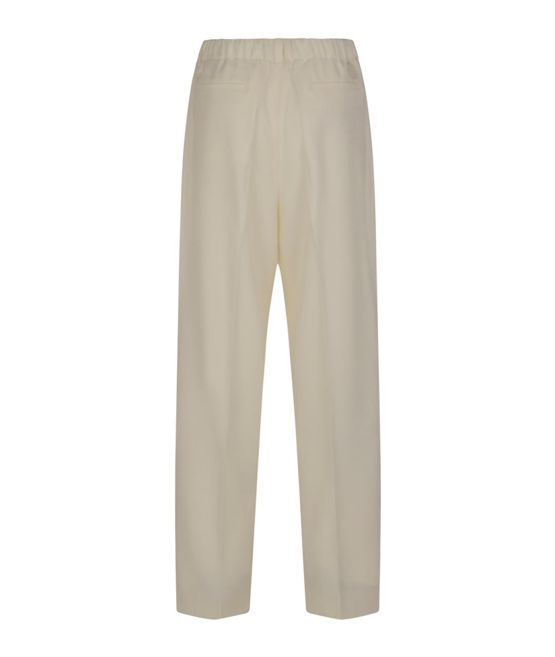 MONCLER Белые прямые брюки, фото 2