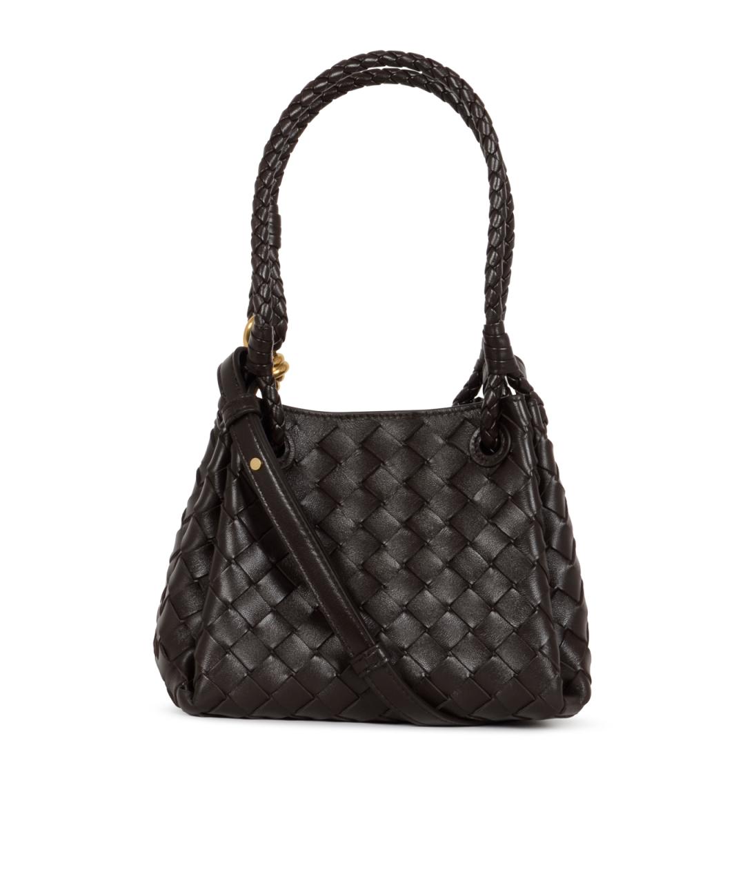 BOTTEGA VENETA Коричневая кожаная сумка тоут, фото 3