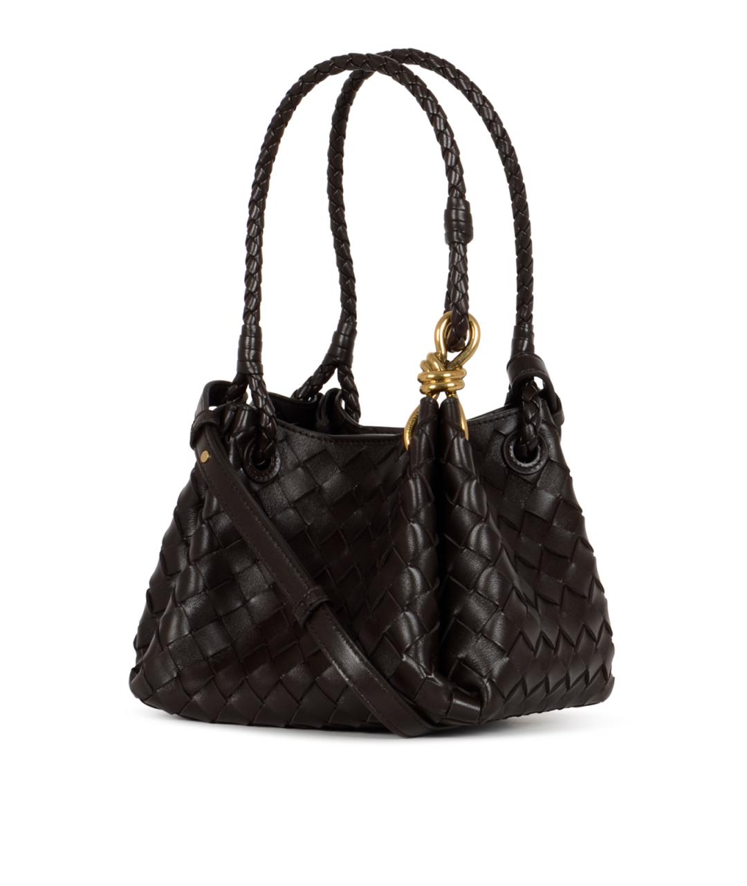 BOTTEGA VENETA Коричневая кожаная сумка тоут, фото 2