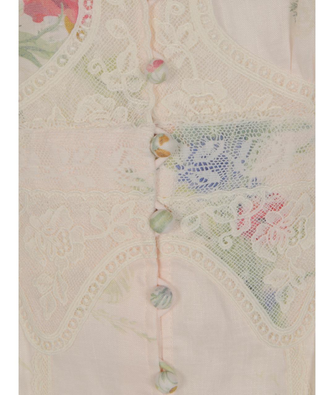 ZIMMERMANN Мульти льняное платье, фото 3