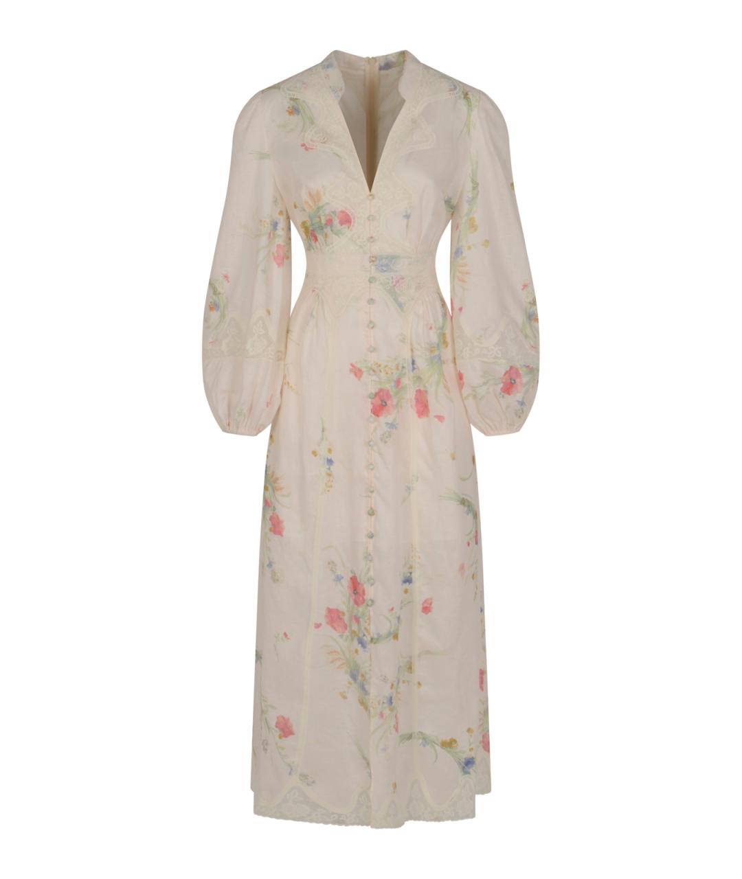 ZIMMERMANN Мульти льняное платье, фото 1