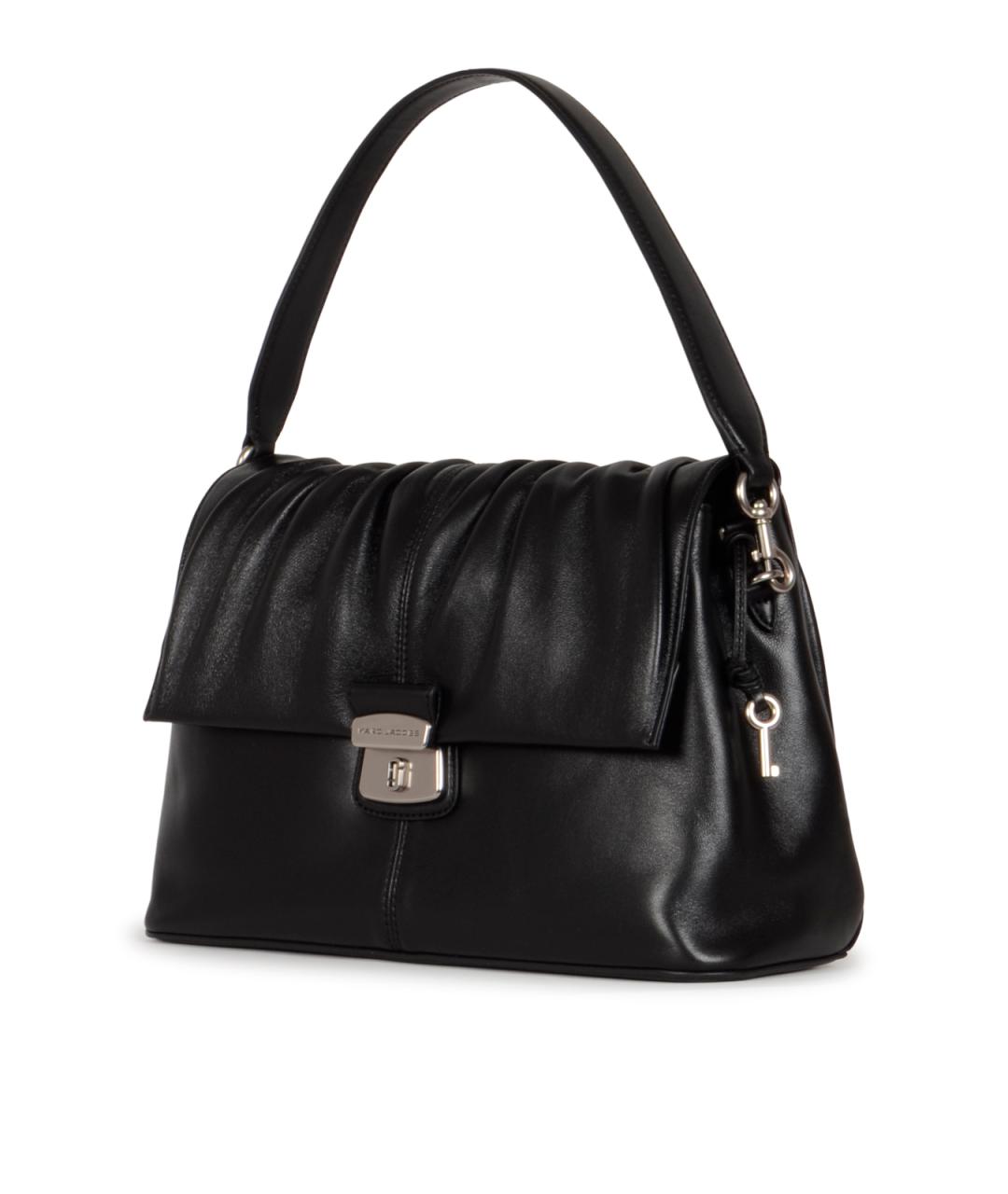 MARC JACOBS Черная кожаная сумка через плечо, фото 2