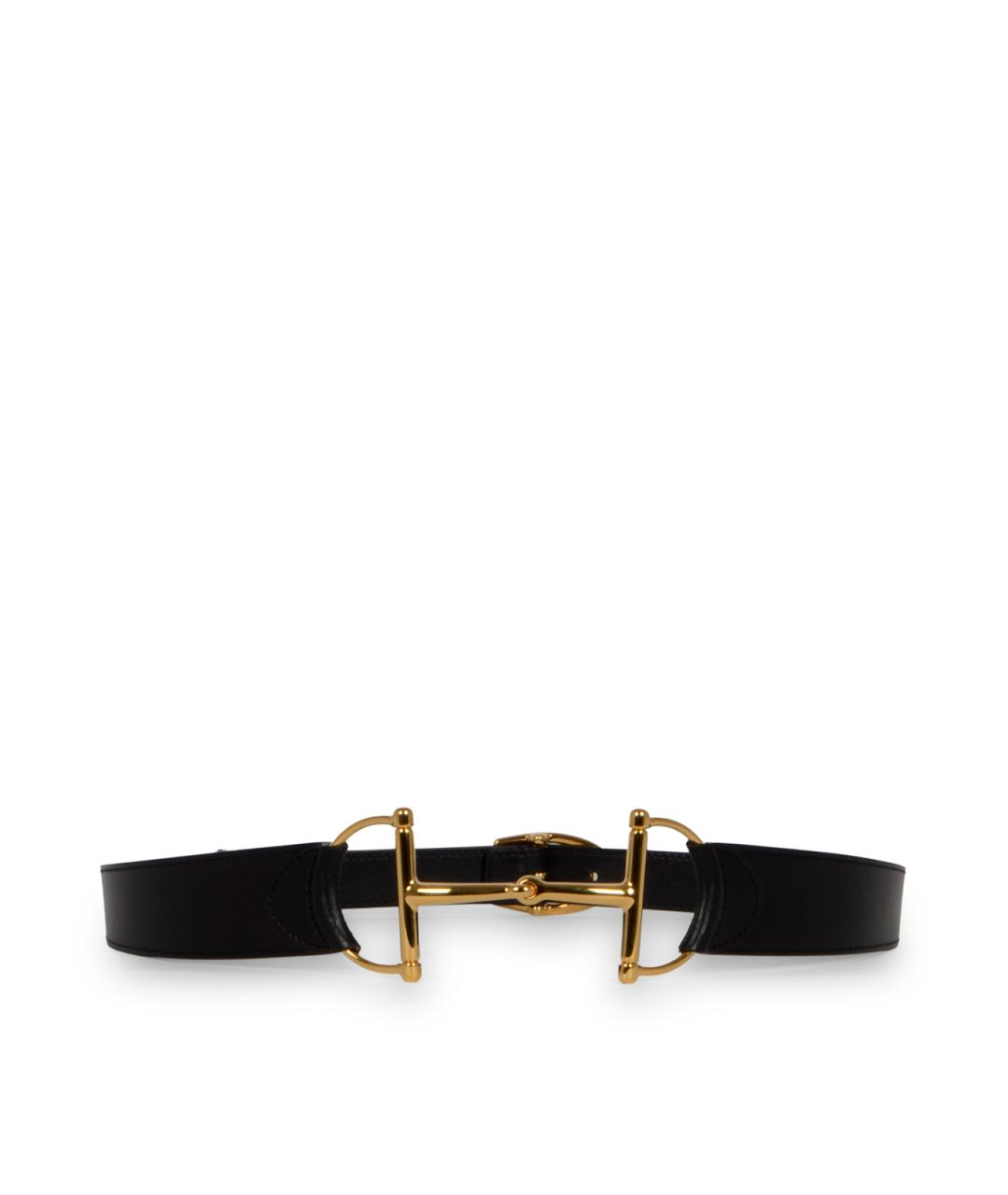 GUCCI Черный кожаный ремень, фото 1