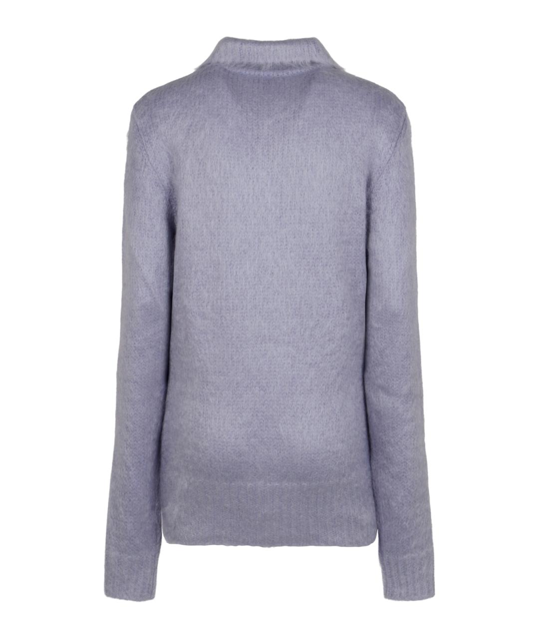 GUCCI Фиолетовый шерстяной кардиган, фото 2