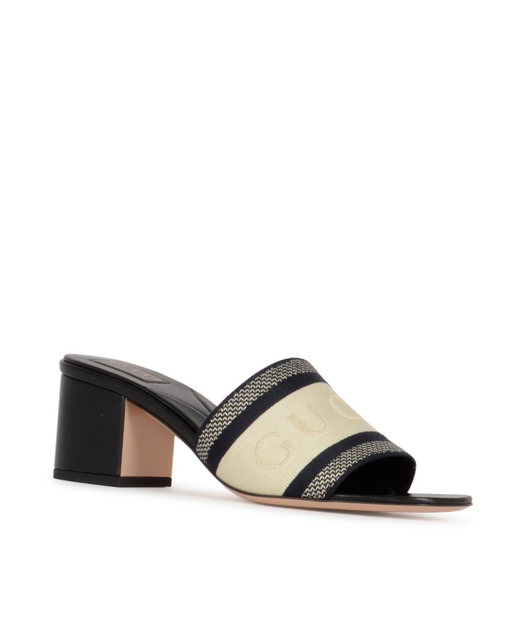 GUCCI Мульти текстильные мюли, фото 3