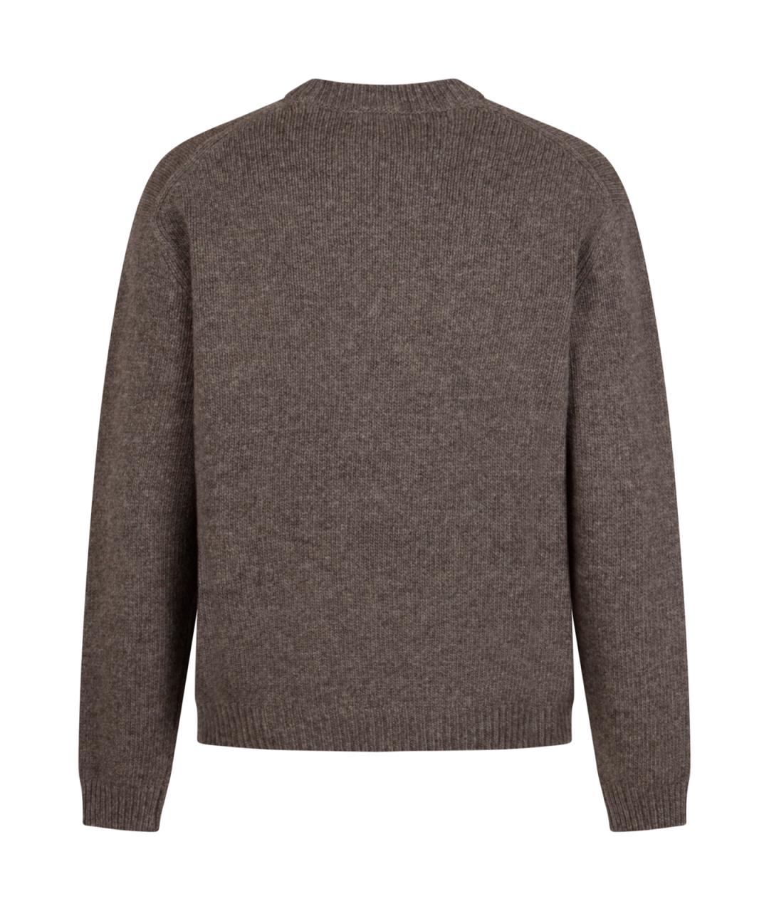 MAISON KITSUNE Серый шерстяной джемпер / свитер, фото 2