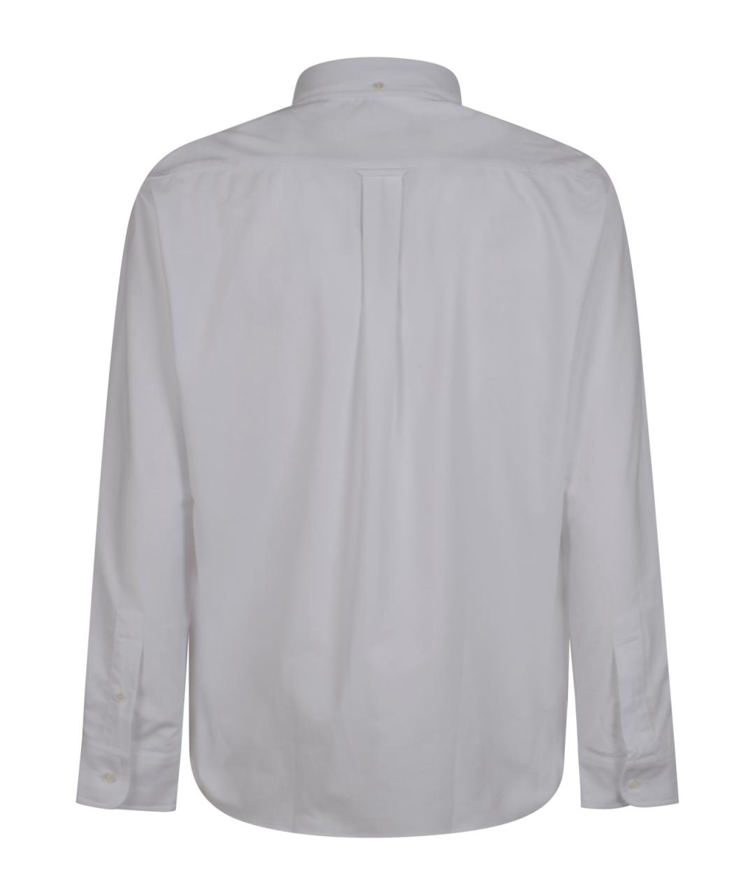 MAISON KITSUNE Белая хлопковая кэжуал рубашка, фото 2