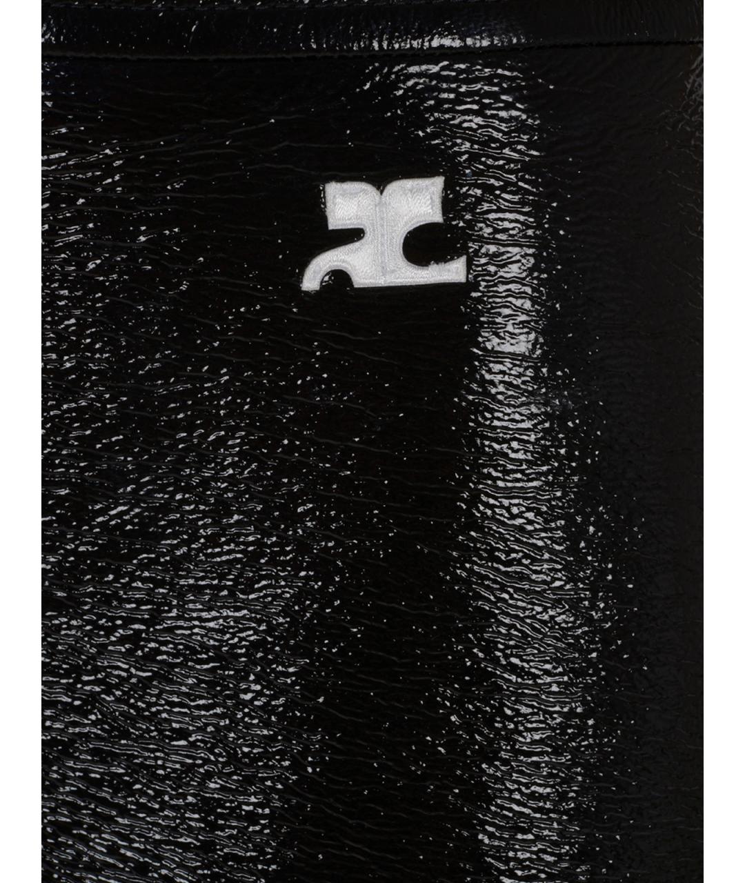 COURREGES Черная юбка мини, фото 3