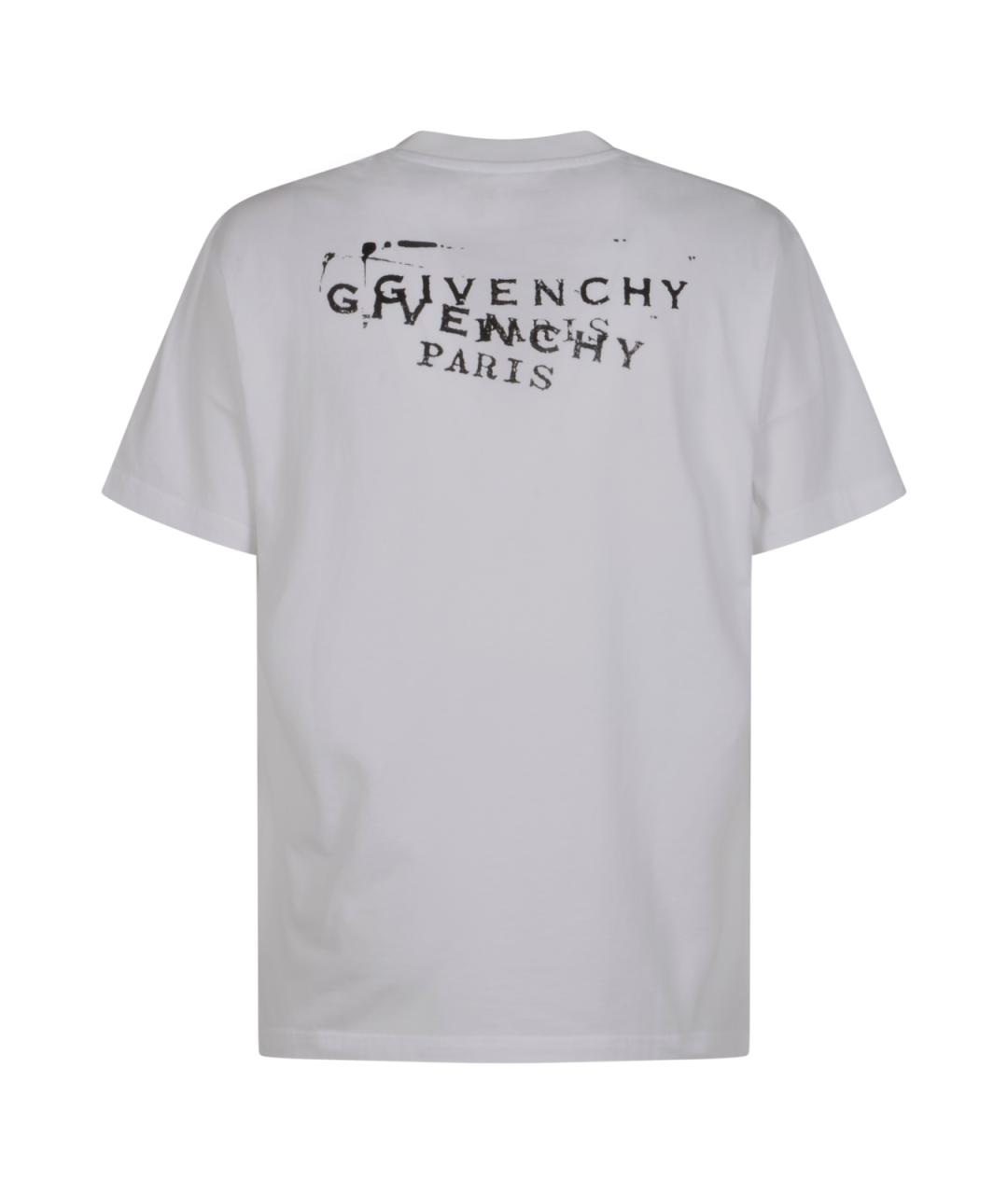 GIVENCHY Белая хлопковая футболка, фото 2