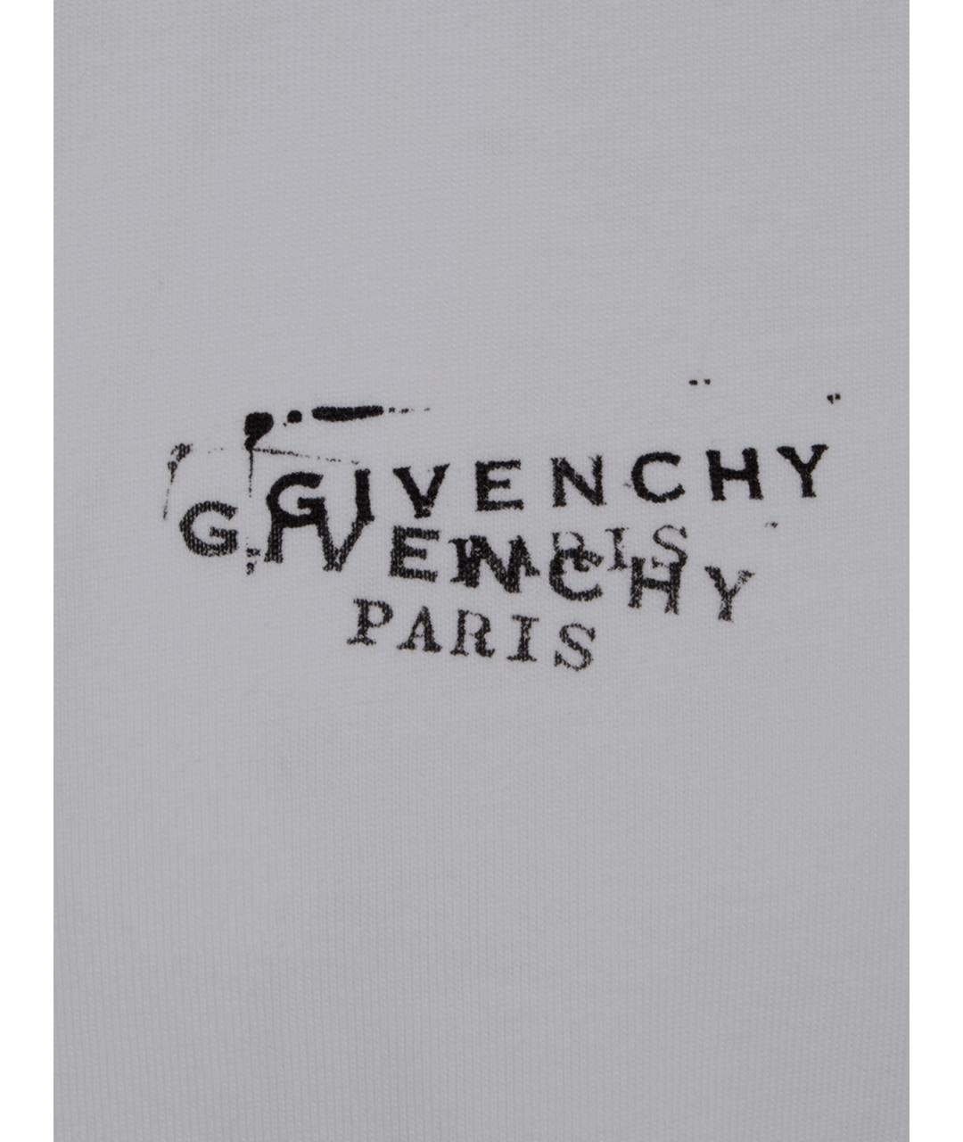 GIVENCHY Белая хлопковая футболка, фото 3