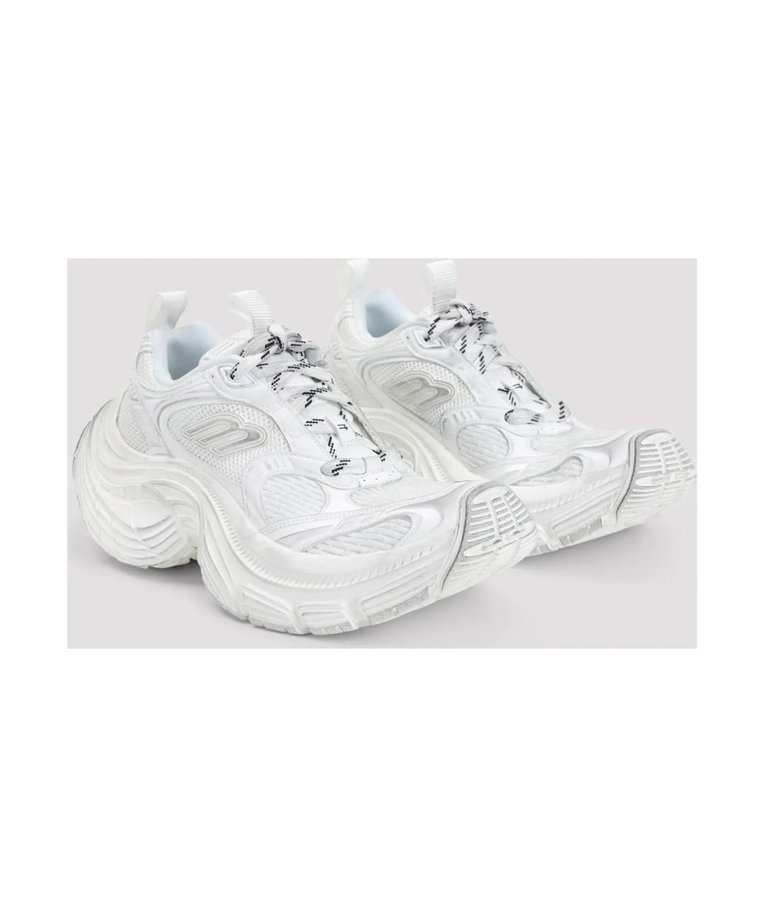 BALENCIAGA Белые низкие кроссовки / кеды, фото 4