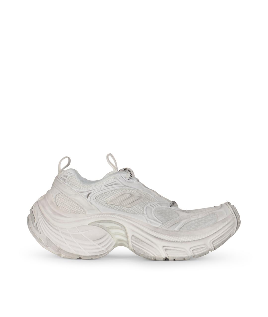 BALENCIAGA Белые низкие кроссовки / кеды, фото 5