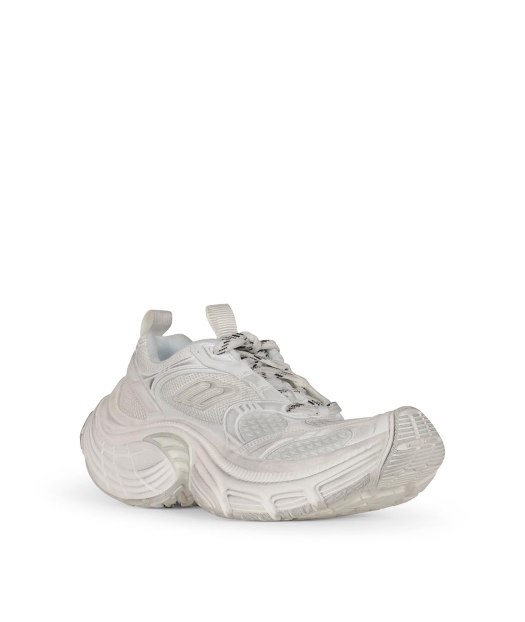 BALENCIAGA Белые низкие кроссовки / кеды, фото 2