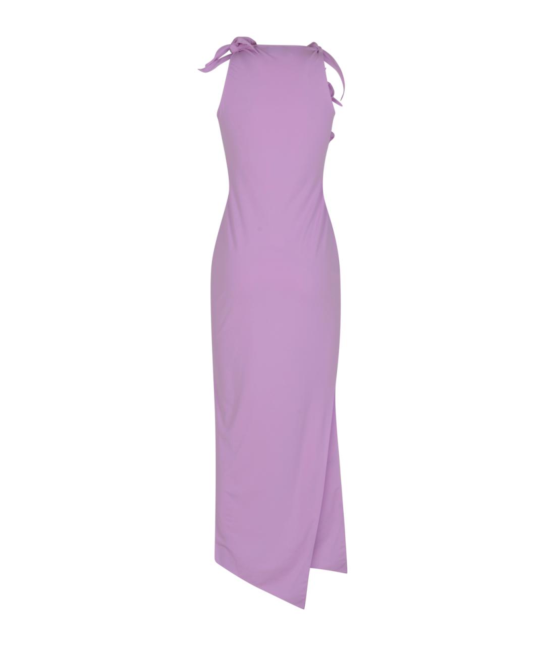 COPERNI Фиолетовое полиамидовое коктейльное платье, фото 2