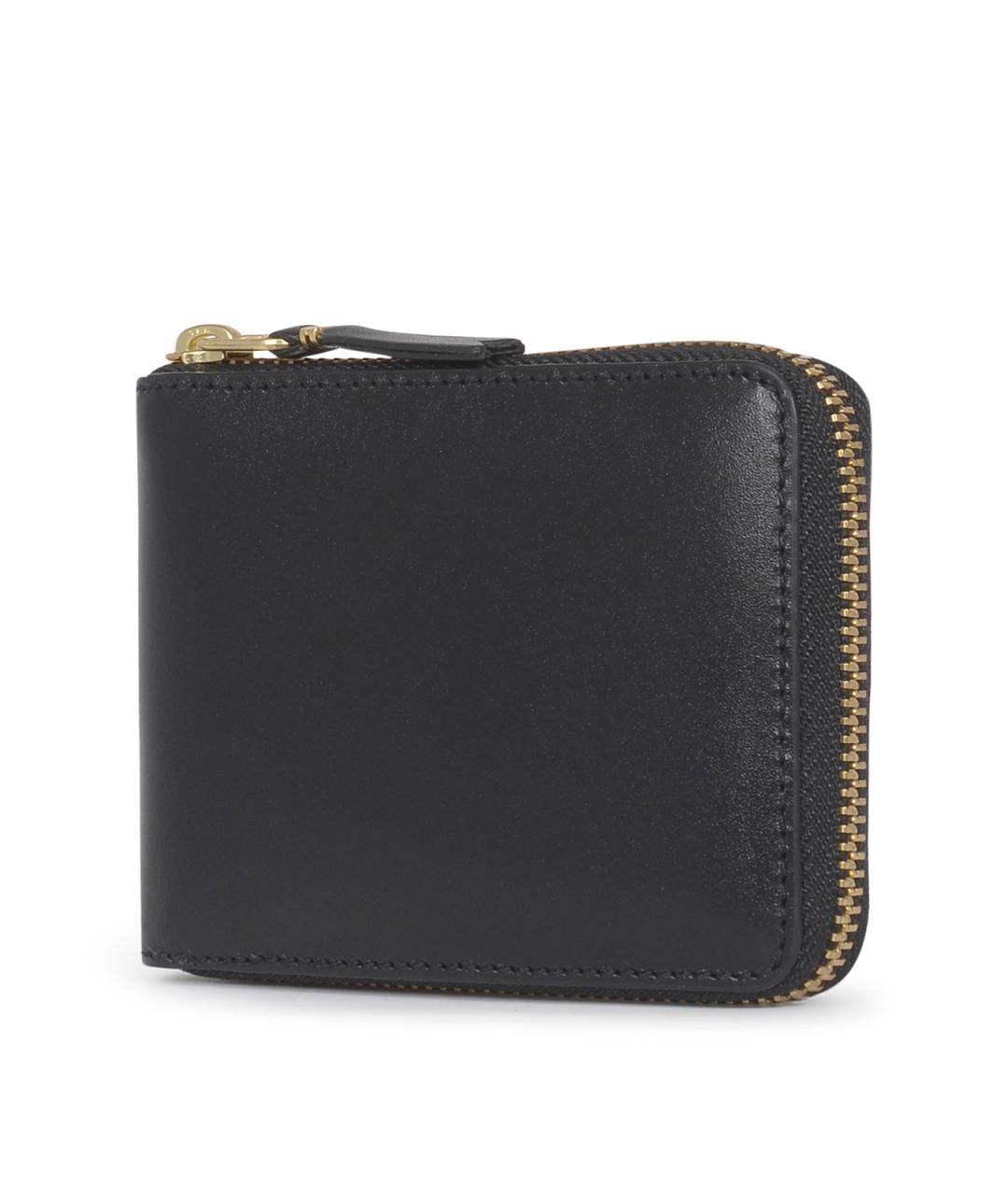 COMME DES GARÇONS WALLET Черный кожаный кошелек, фото 4