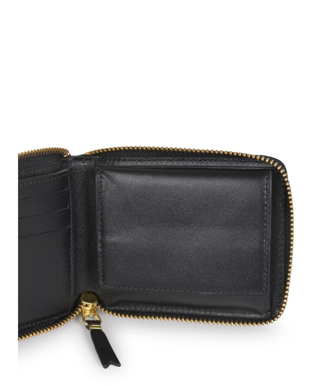 COMME DES GARÇONS WALLET Черный кожаный кошелек, фото 2