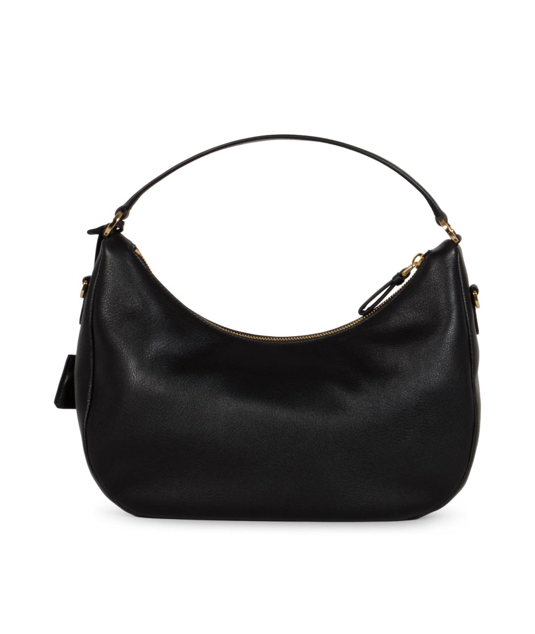 PRADA Черная кожаная сумка через плечо, фото 3