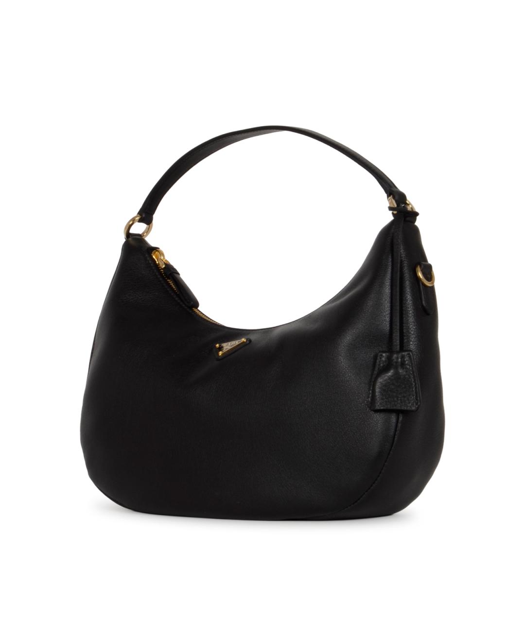 PRADA Черная кожаная сумка через плечо, фото 2