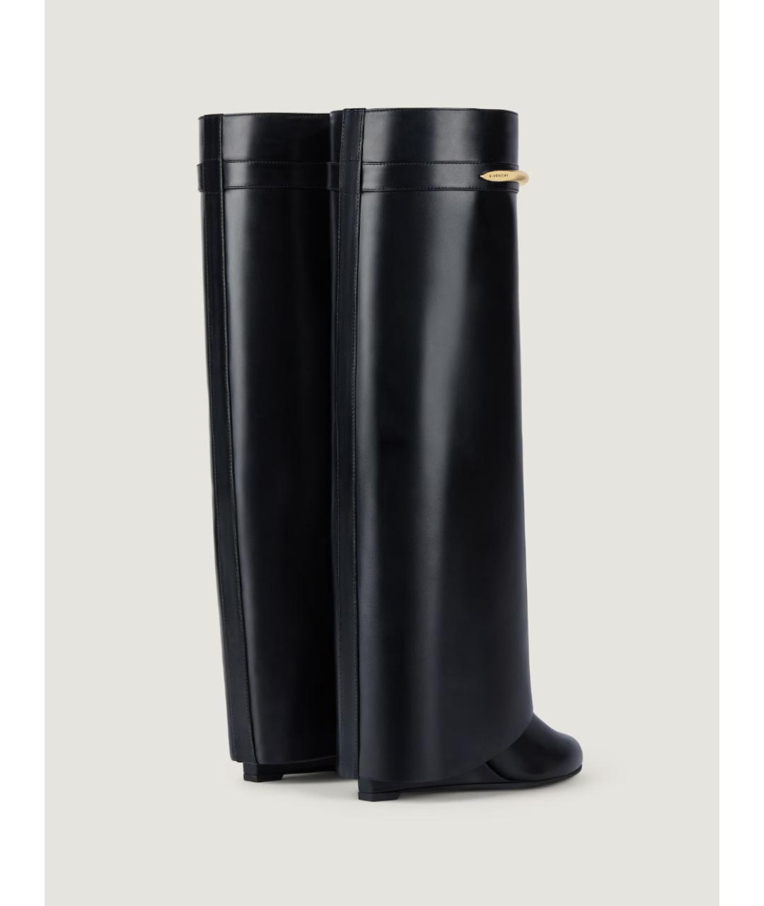 GIVENCHY Черные кожаные ботфорты, фото 6