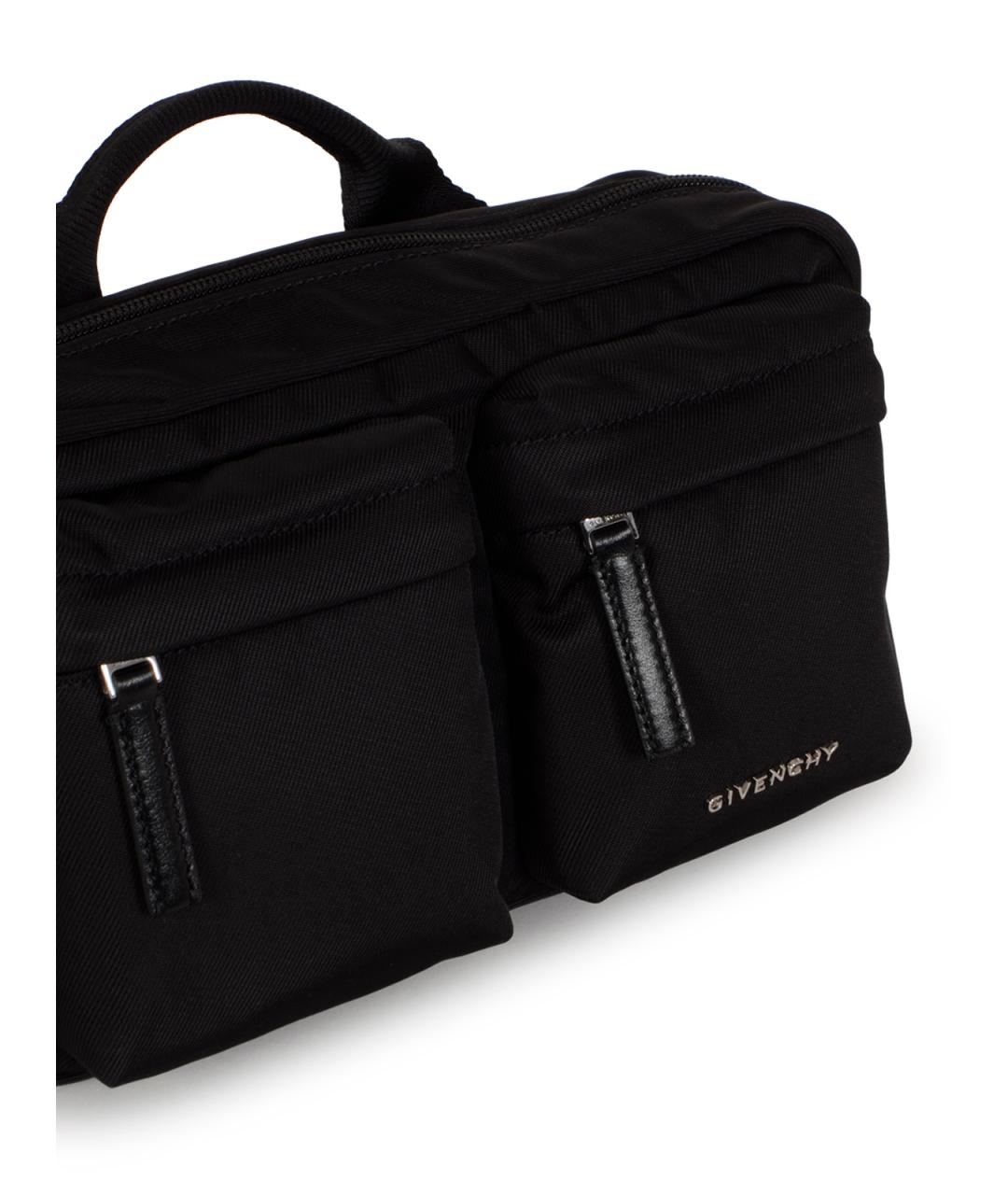 GIVENCHY Черная тканевая поясная сумка, фото 4