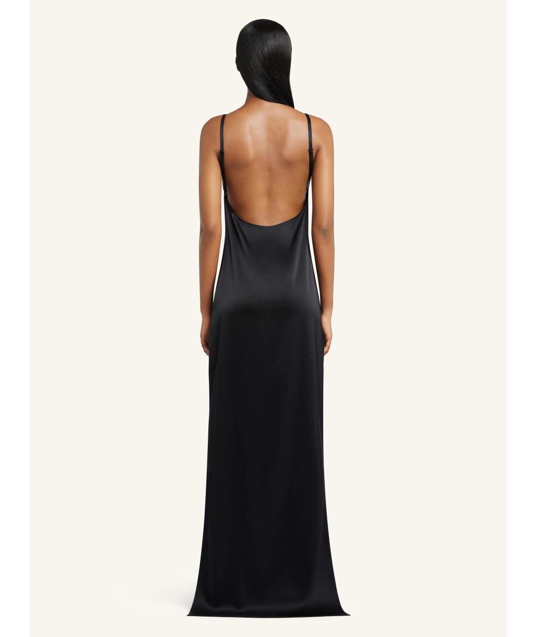 COURREGES Черное ацетатное вечернее платье, фото 5