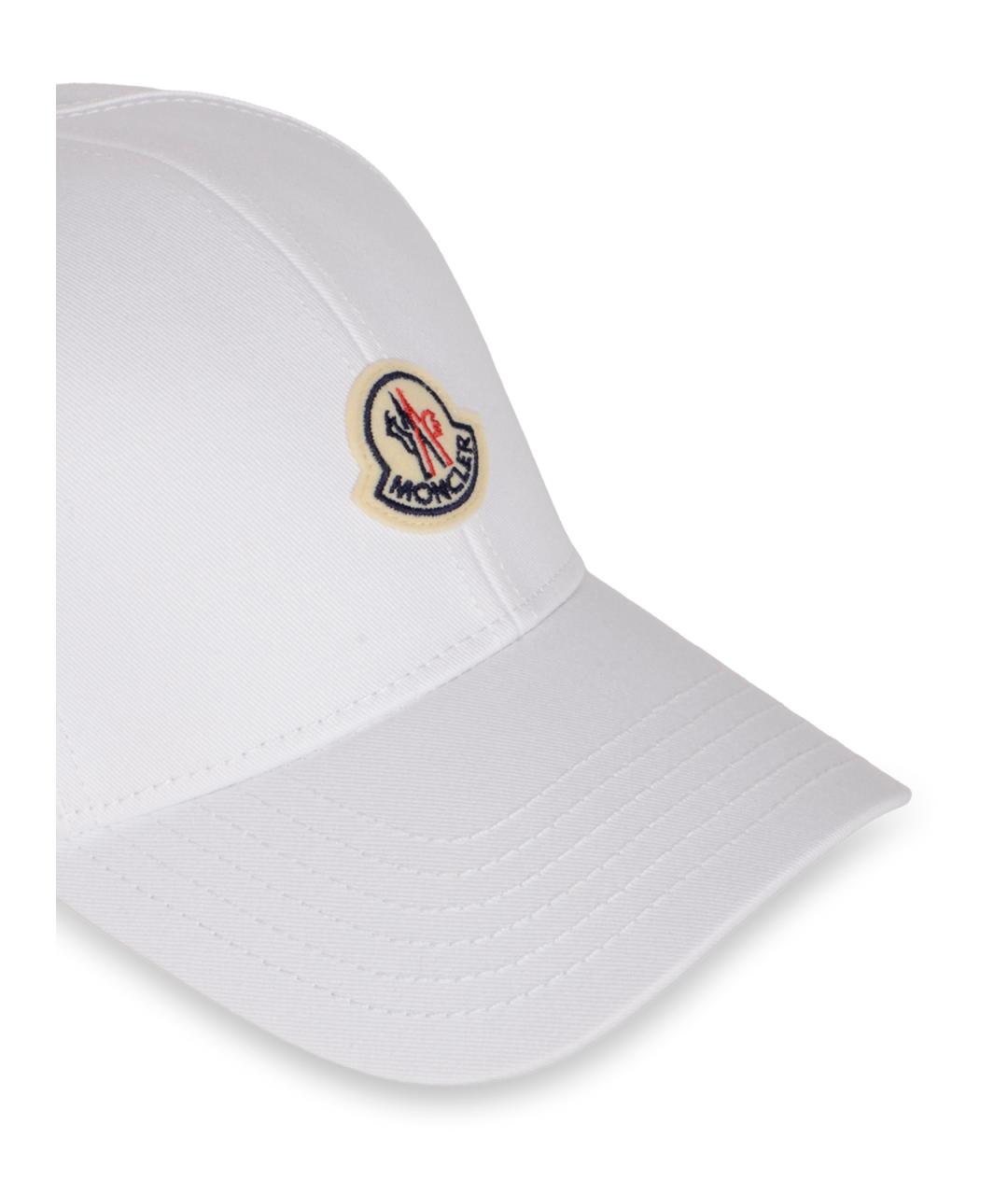 MONCLER Белая хлопковая кепка/бейсболка, фото 4