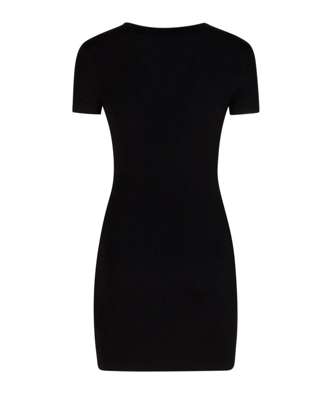 ALEXANDER WANG Черное вискозное повседневное платье, фото 2