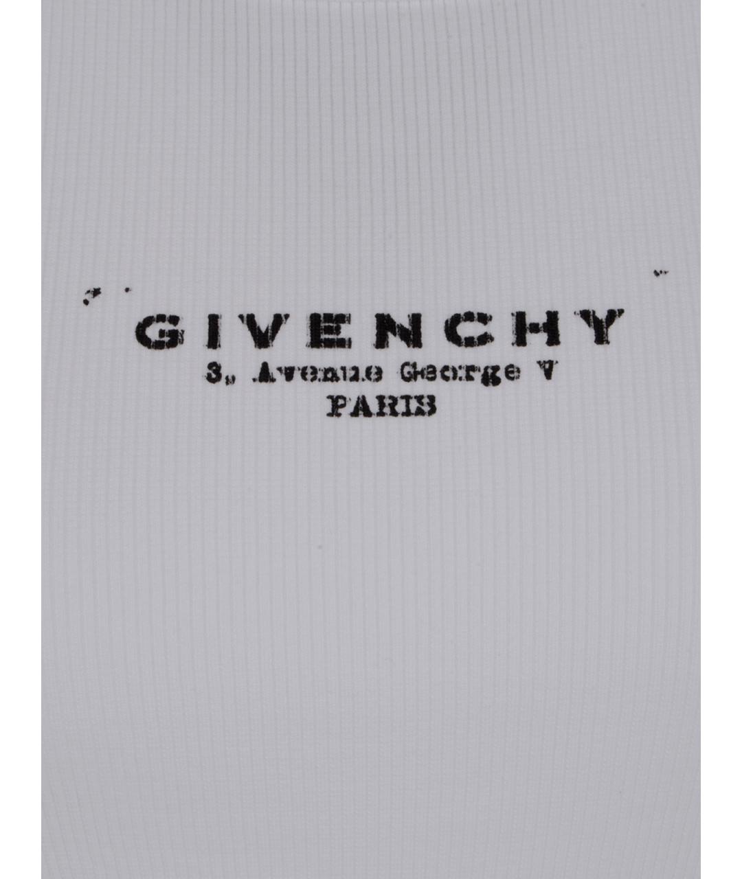 GIVENCHY Белая хлопковая майка, фото 3