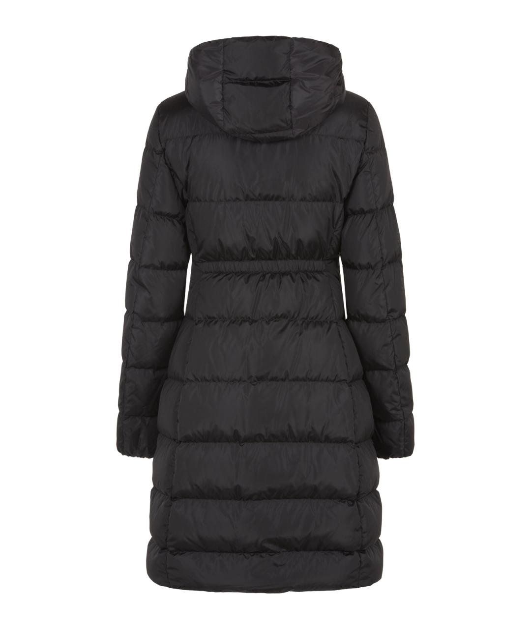 MONCLER Черный полиамидовый пуховик, фото 2