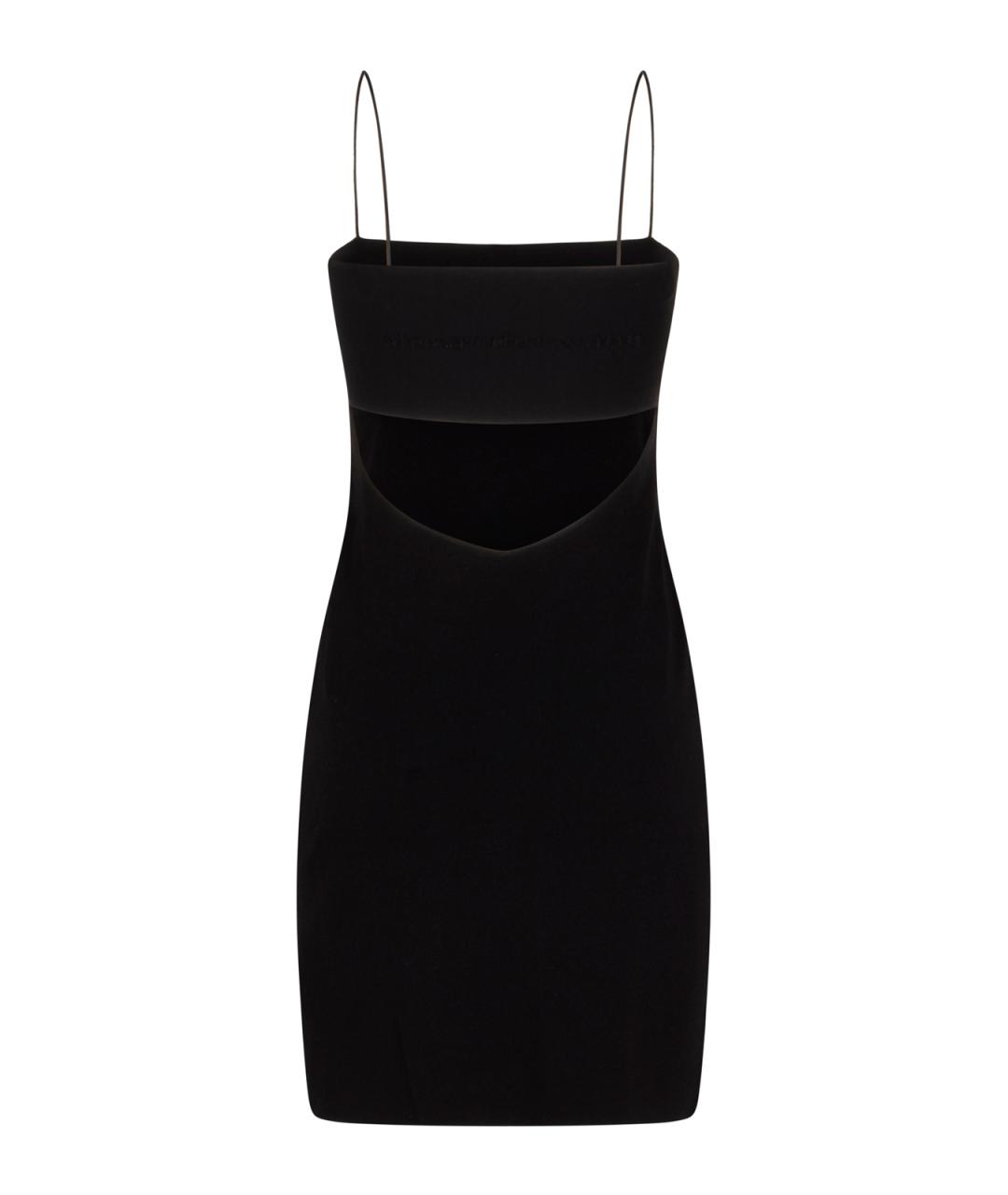 ALEXANDER WANG Черное вискозное повседневное платье, фото 2