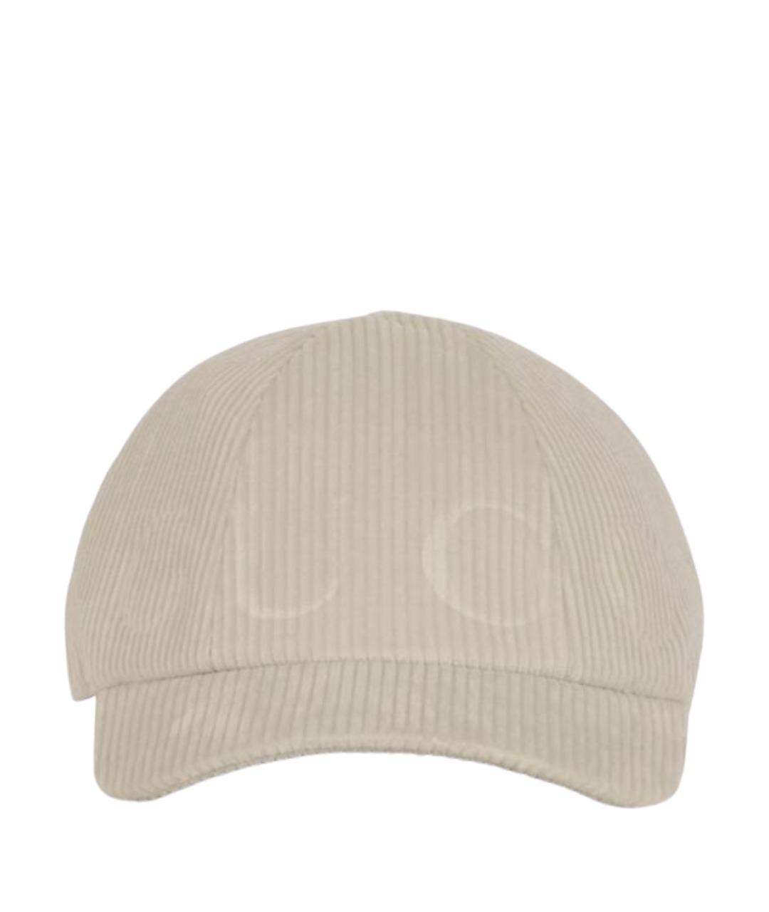 GUCCI Белая хлопковая кепка, фото 1