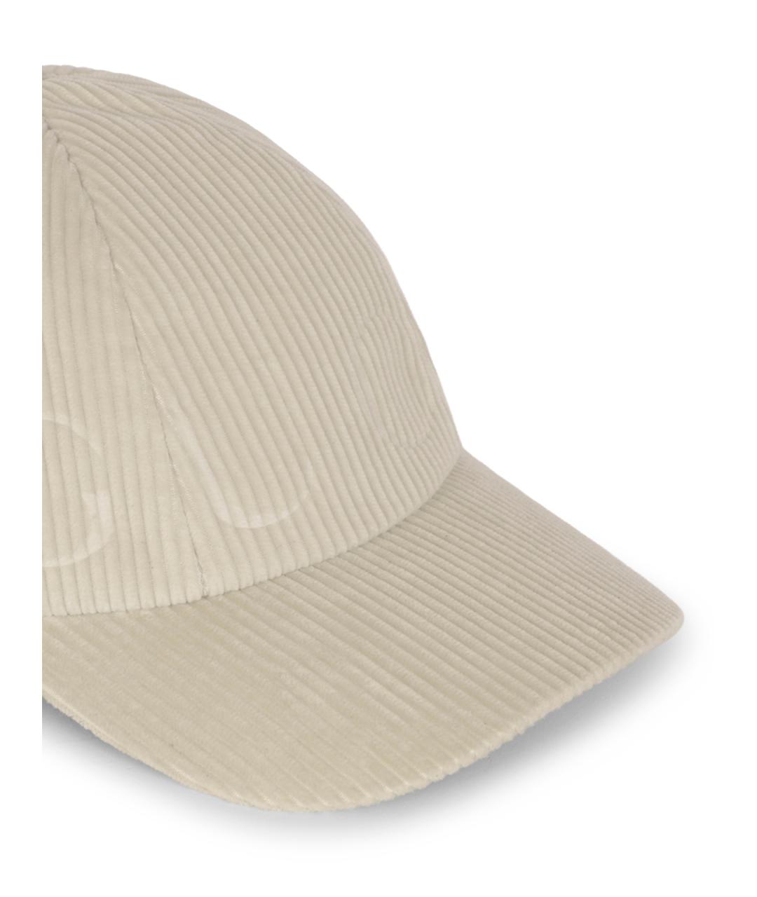 GUCCI Белая хлопковая кепка, фото 4