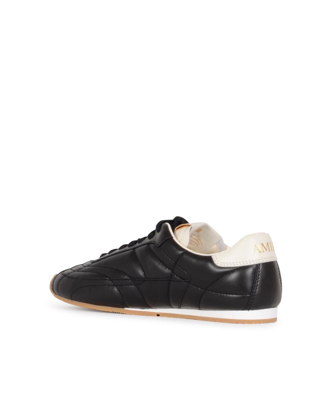 AMIRI Черные кожаные кроссовки, фото 3