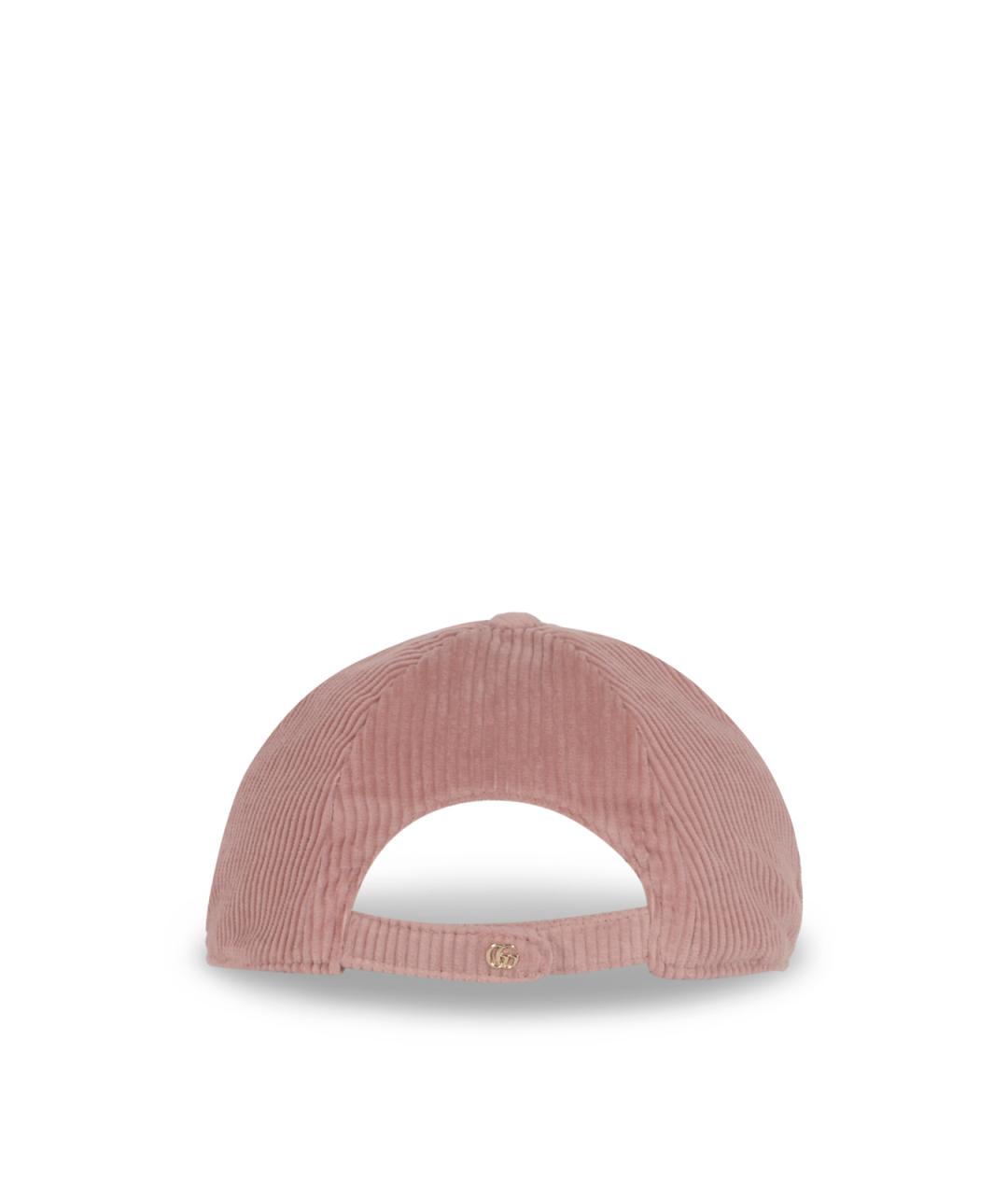 GUCCI Розовая хлопковая кепка, фото 3