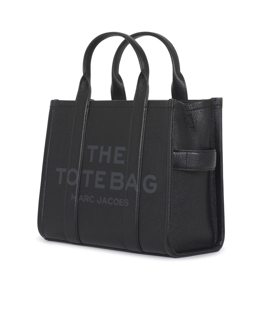 MARC JACOBS Черная кожаная сумка тоут, фото 2
