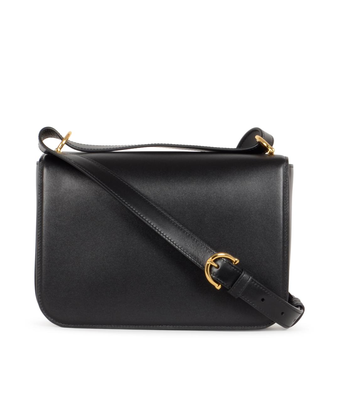 GUCCI Черная кожаная сумка через плечо, фото 3